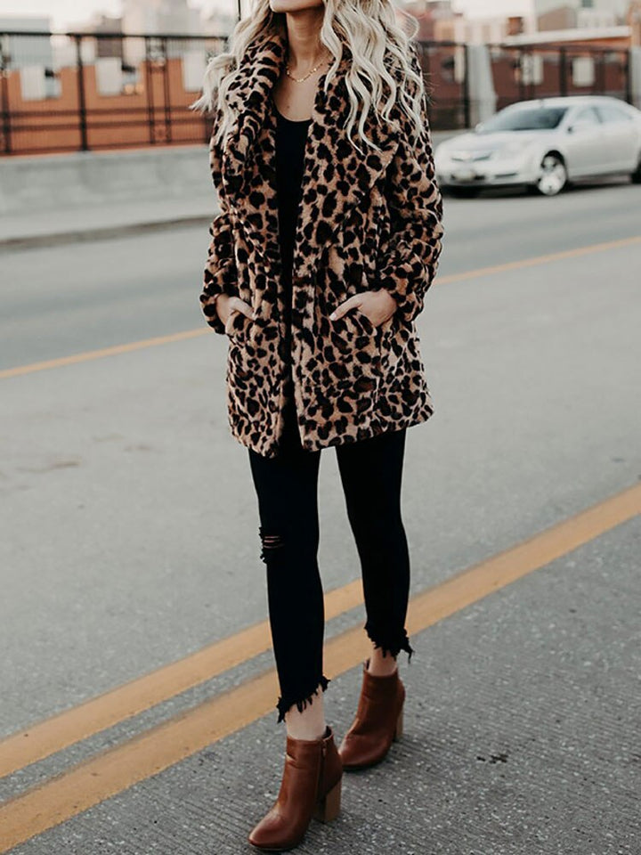 Lune London | Leopard Pattern Women's Winter Coat