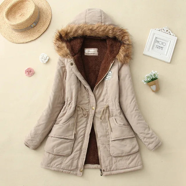 Lune London | Warm Padded Winter Jacket with Hood for Women