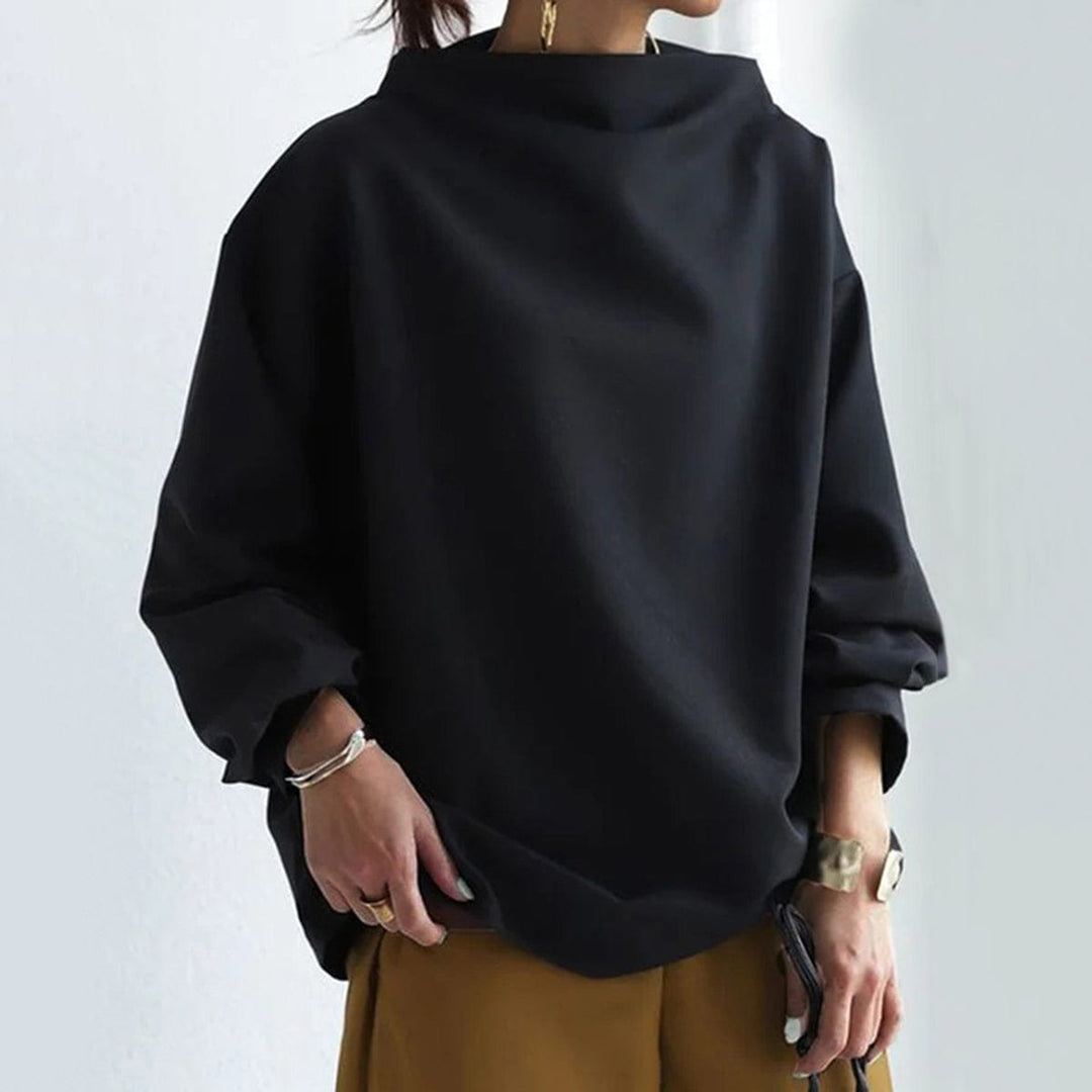 Lune London | Elegant Loose-Fit Turtleneck Blouse