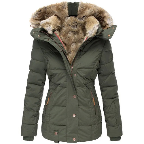 Lune London | Women's jacket with collar and fur