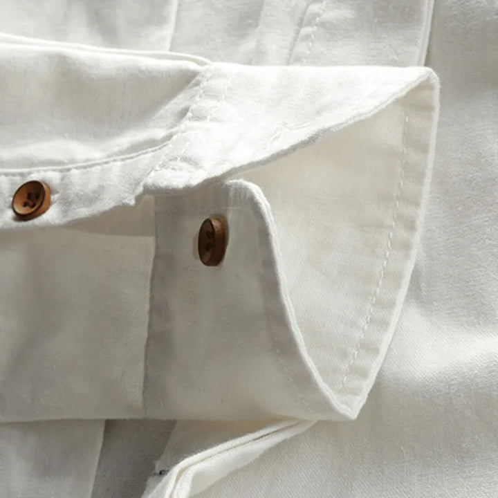 Lune London | Men's Long Sleeve Shirt Made of Linen and Cotton in Japanese Style