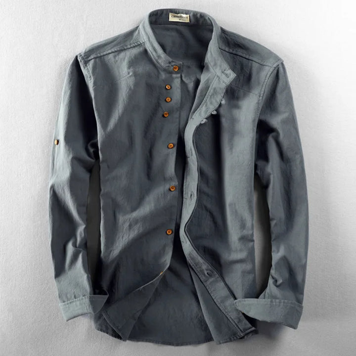 Lune London | Men's Long Sleeve Shirt Made of Linen and Cotton in Japanese Style