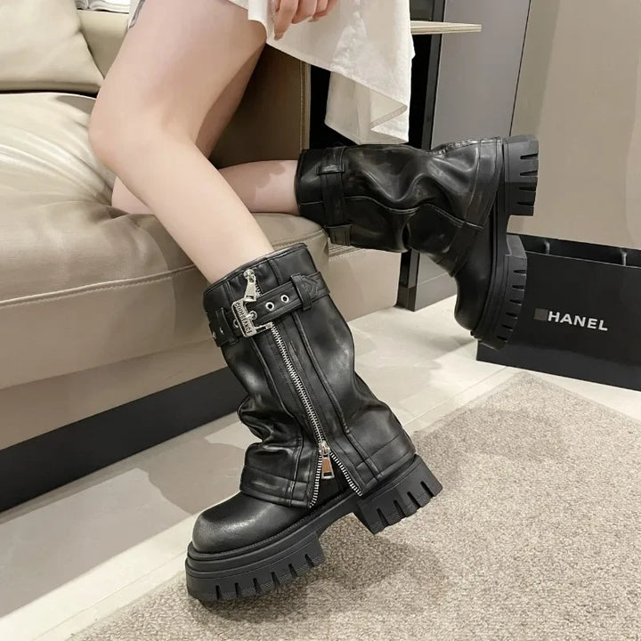 Lune London | Ankle High Combat Boots
