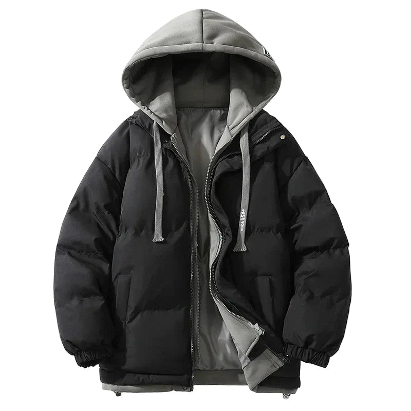 Lune London | Down Winter Jacket with Hood - Streetwear Fashion Puffer for Daily Life and Outdoor Activities