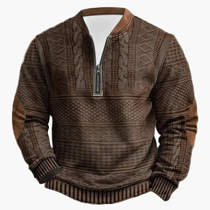 Lune London | Casual outdoor sweater with high collar and zipper - Trendy sweatshirt for everyday and leisure