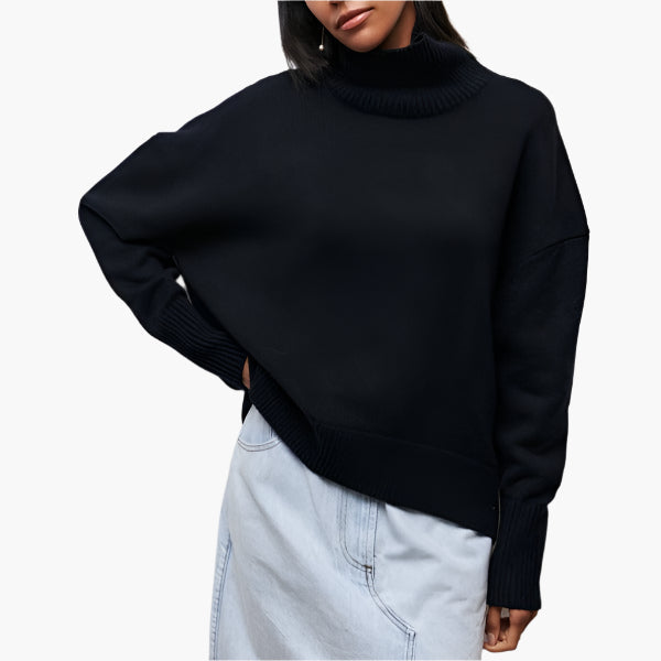 Lune London | Turtleneck sweater with voluminous sleeves - Elegant style for everyday and the office