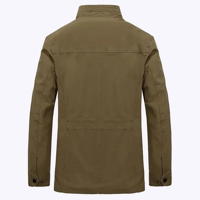 Lune London | Transitional outer jacket with high collar and multiple pockets - Casual fashion for everyday wear and leisure