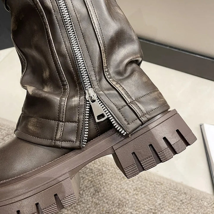 Lune London | Ankle High Combat Boots