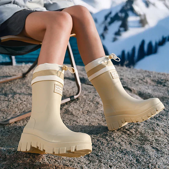 Lune London | Women's Waterproof Retro-Style Rubber Boots with Non-Slip Sole