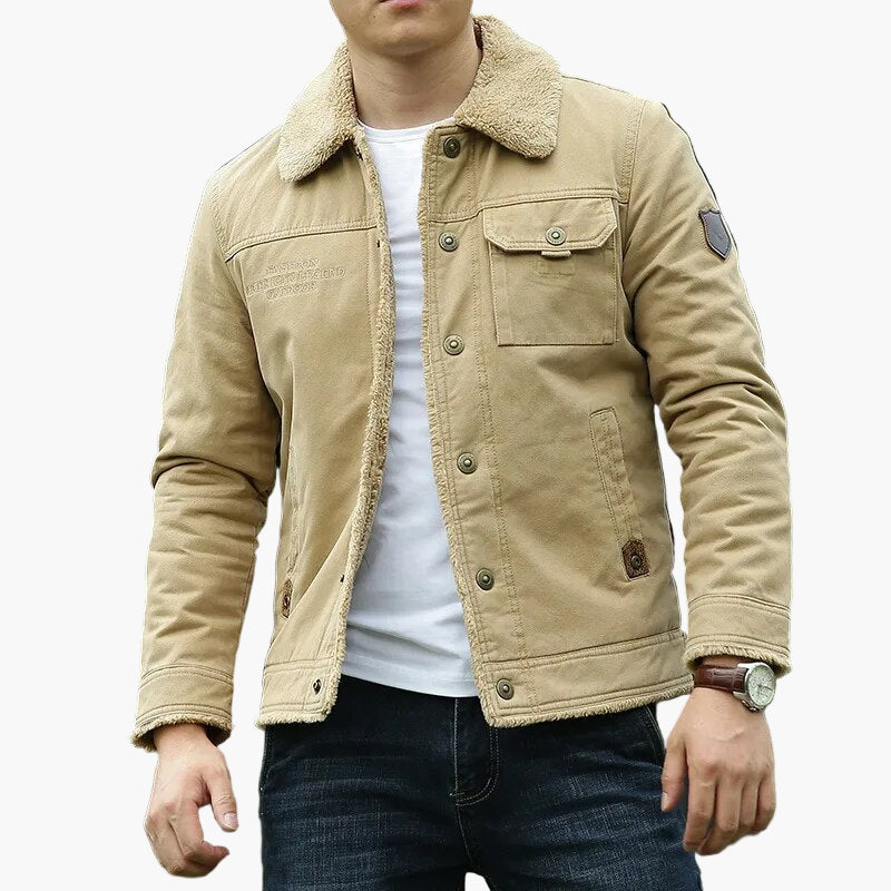 Lune London | Fleece collar leisure jacket - Fashionable outdoor transitional jacket for everyday and adventure