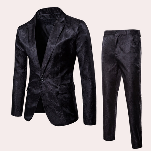 Lune London | Piece Dark Pattern Suit for Men