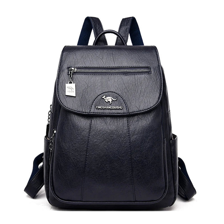 Lune London | Large Leather Backpack with Anti-Theft Protection for Women