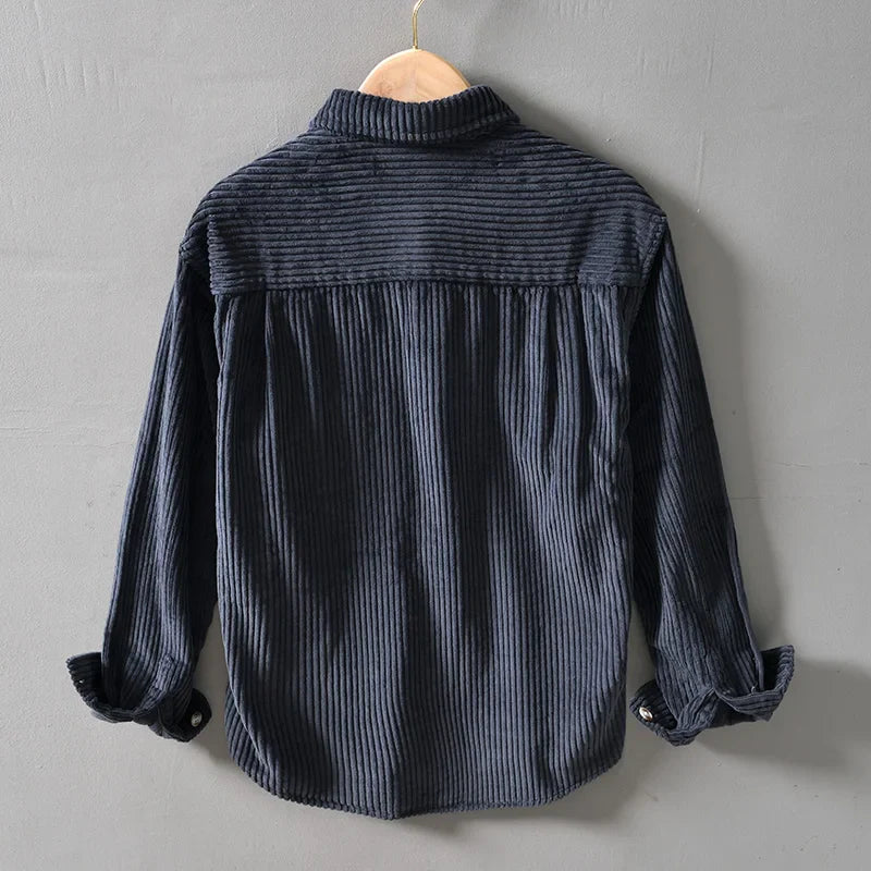 Lune London | Men's Plus Size Thick Corduroy Shirt Made of Cotton