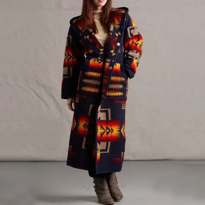 Lune London | Long coat in ethnic style