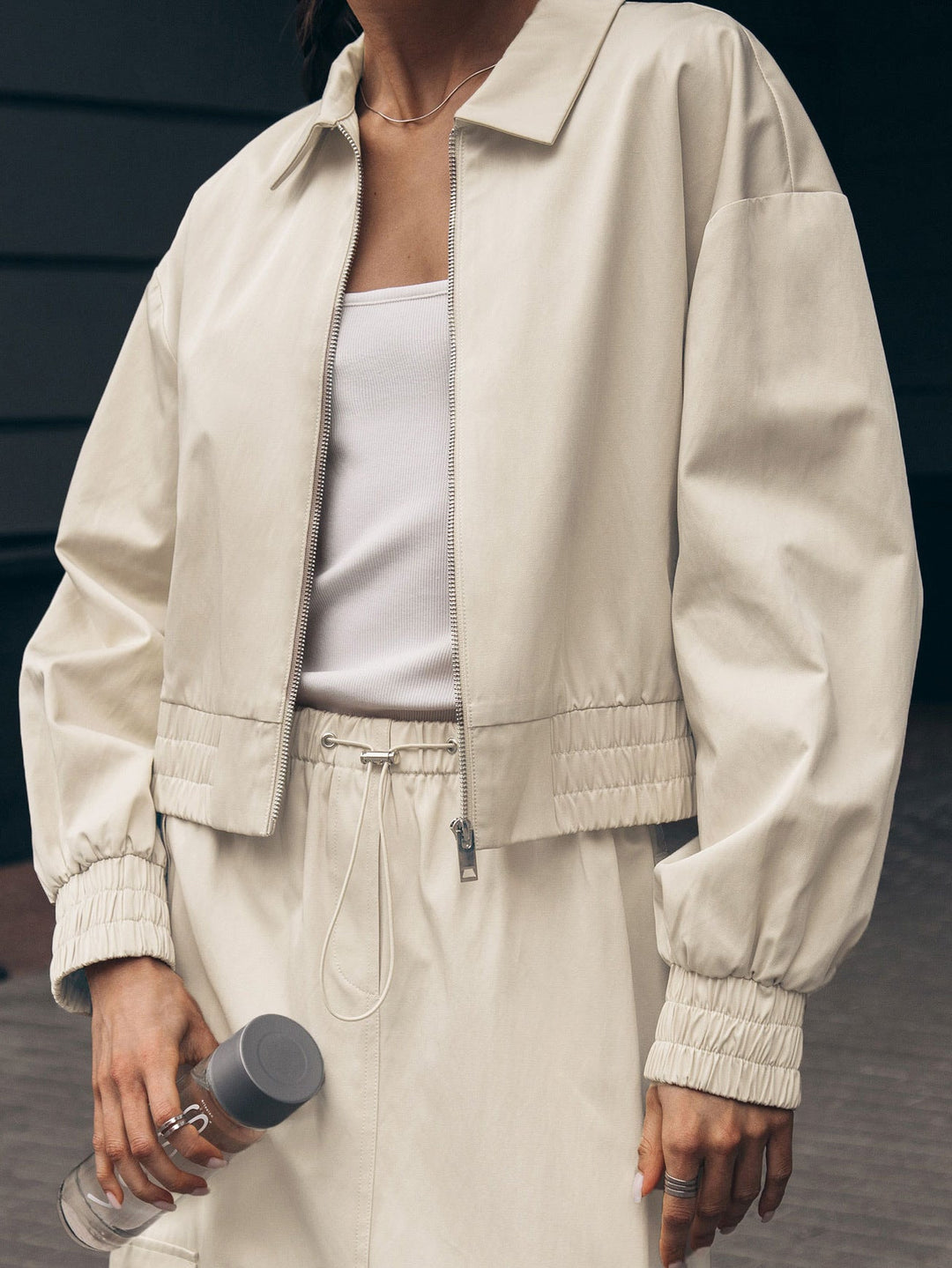Lune London | Veste femme beige courte