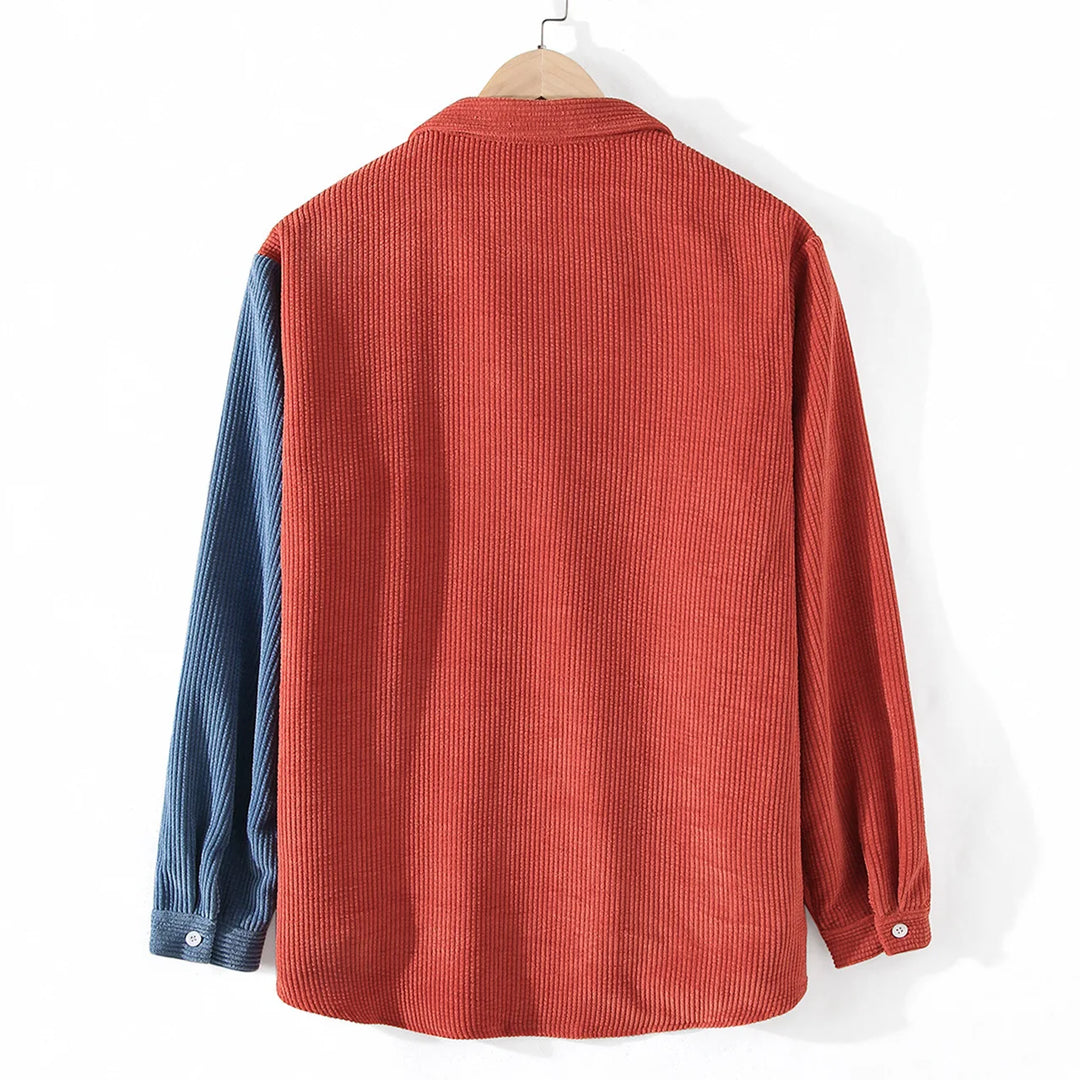 Lune London | Two-Tone Cord Shirt with Contrast Pocket