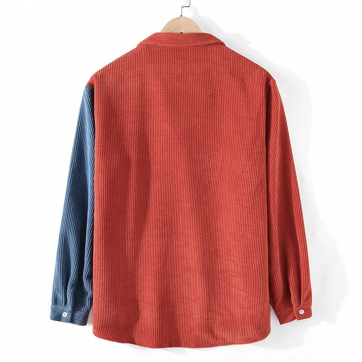 Lune London | Two-Tone Cord Shirt with Contrast Pocket