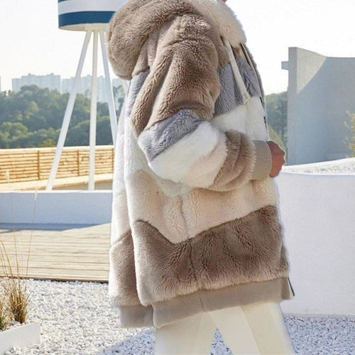 Lune London | Plush jacket with hood Delightfully warm, soft & stylish