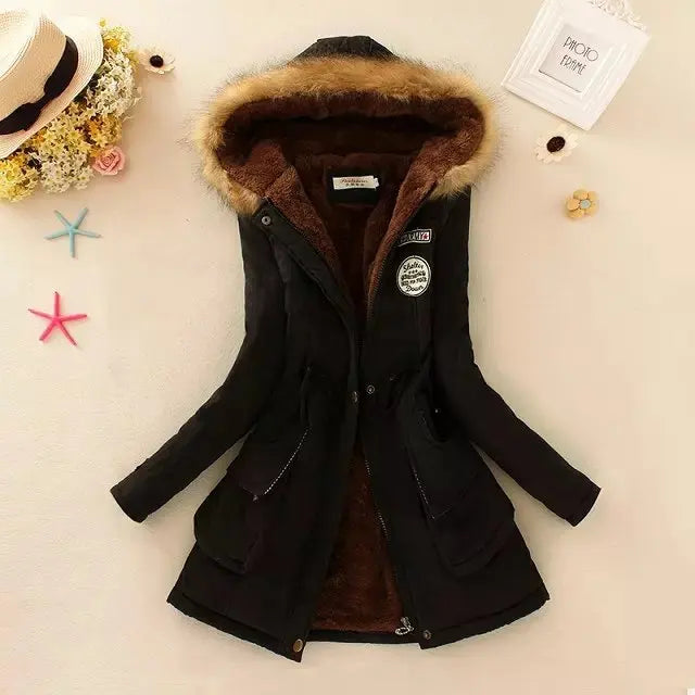 Lune London | Warm Padded Winter Jacket with Hood for Women