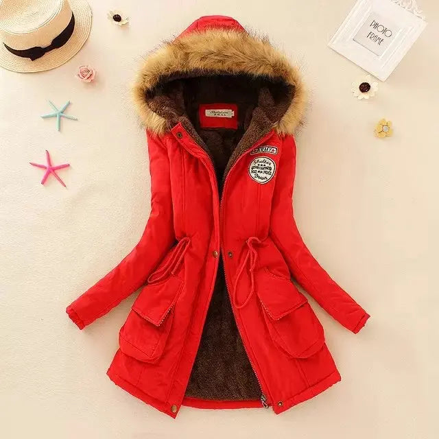 Lune London | Warm Padded Winter Jacket with Hood for Women