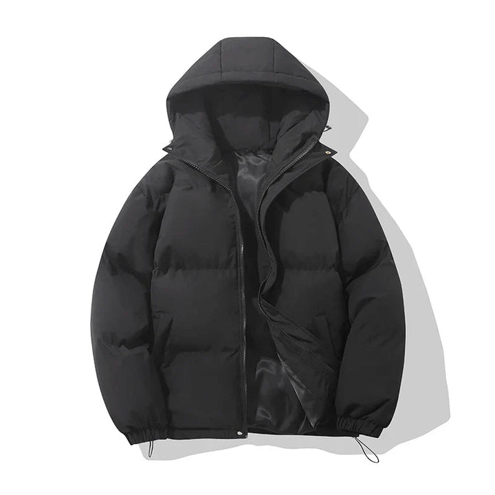 Lune London | Women's Jacket High Collar Hooded Zipper Design Cotton-Lined Jacket