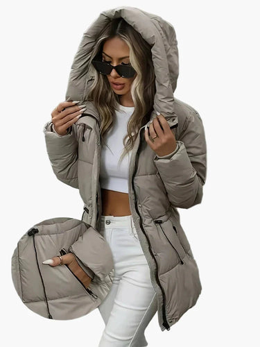 Lune London | Quilted winter jacket with hood - Elegant and warm coat for leisure and everyday use