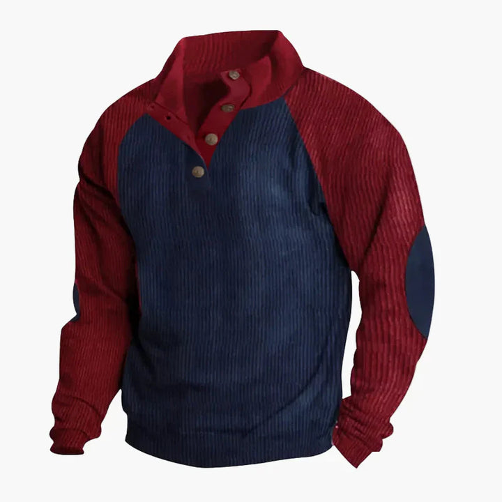 Lune London | Vintage raglan style leisure sweater with button placket - Ideal for everyday and outdoor activities
