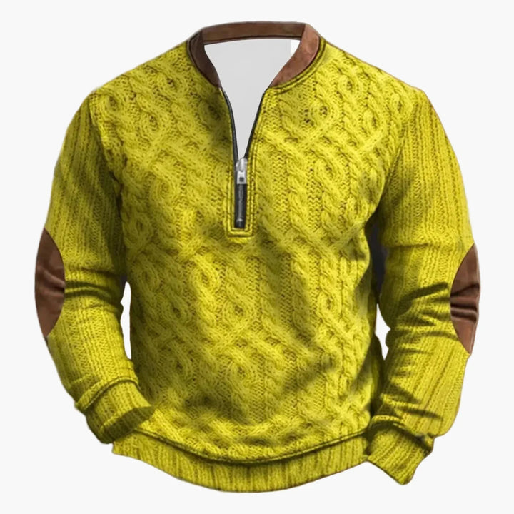 Lune London | Outdoor Leisure Sweater with High Collar and Zip - Elegant Long Sleeve Sweater for Daily Life and Adventure