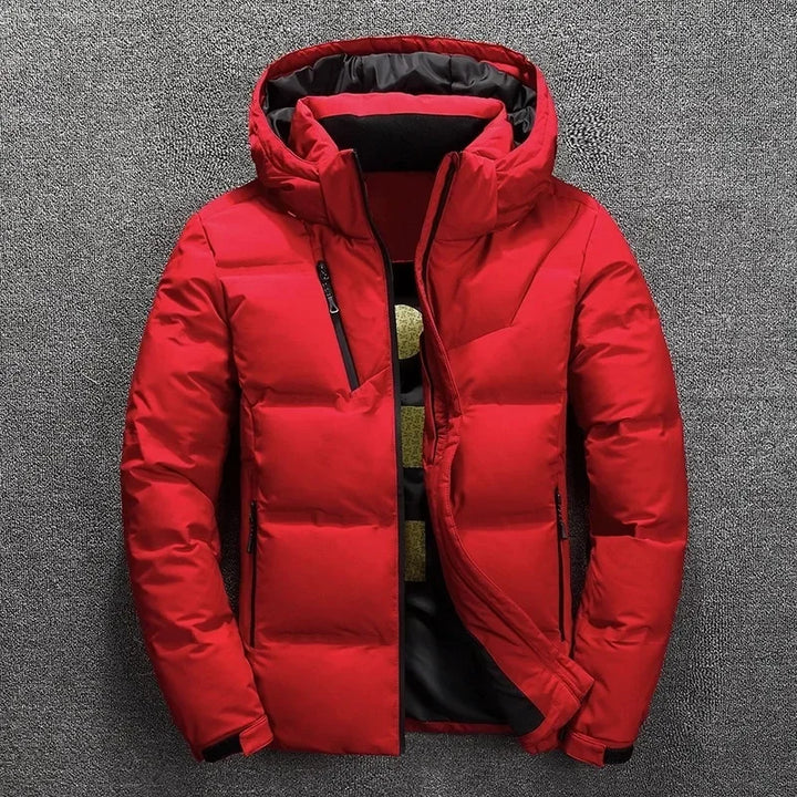 Lune London | Winter down jacket with windproof and removable hood for men