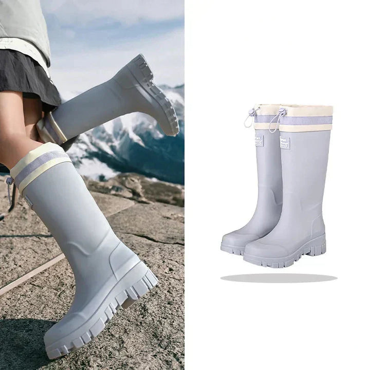 Lune London | Women's Waterproof Retro-Style Rubber Boots with Non-Slip Sole