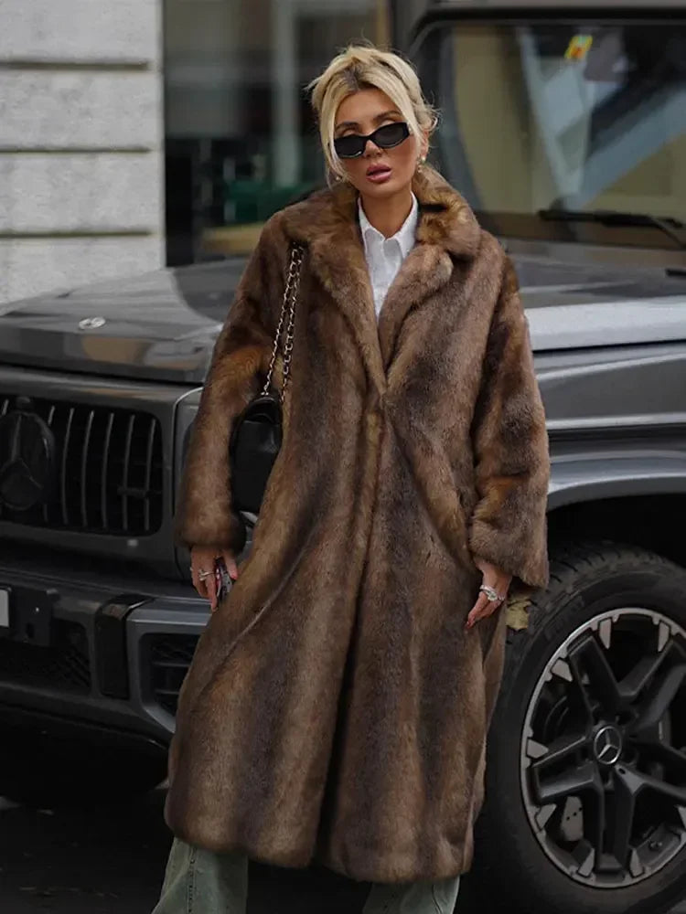 Lune London | elegant winter leather coat