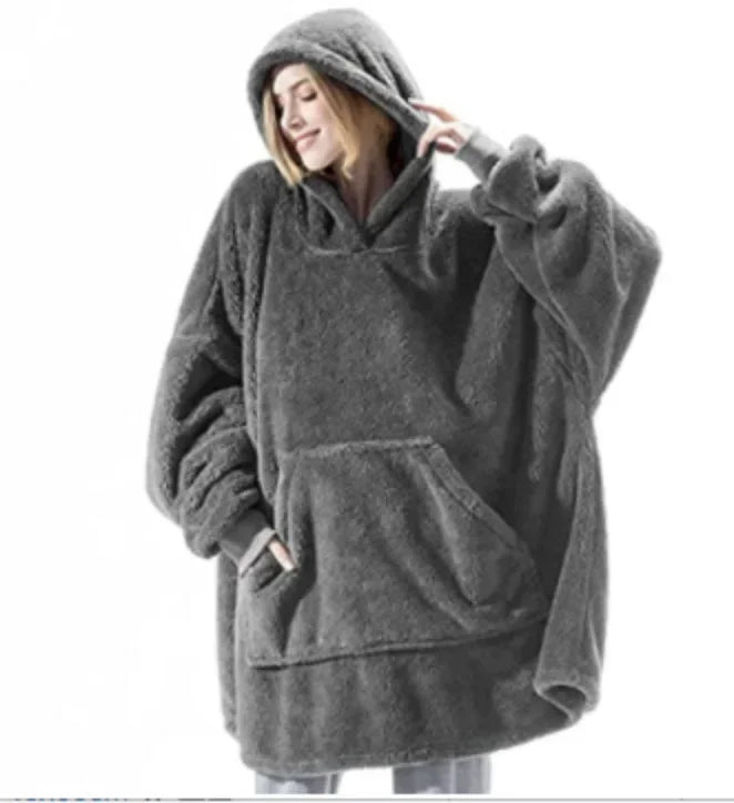 Lune London | Oversized Flannel Blanket Hoodie for Men & Women
