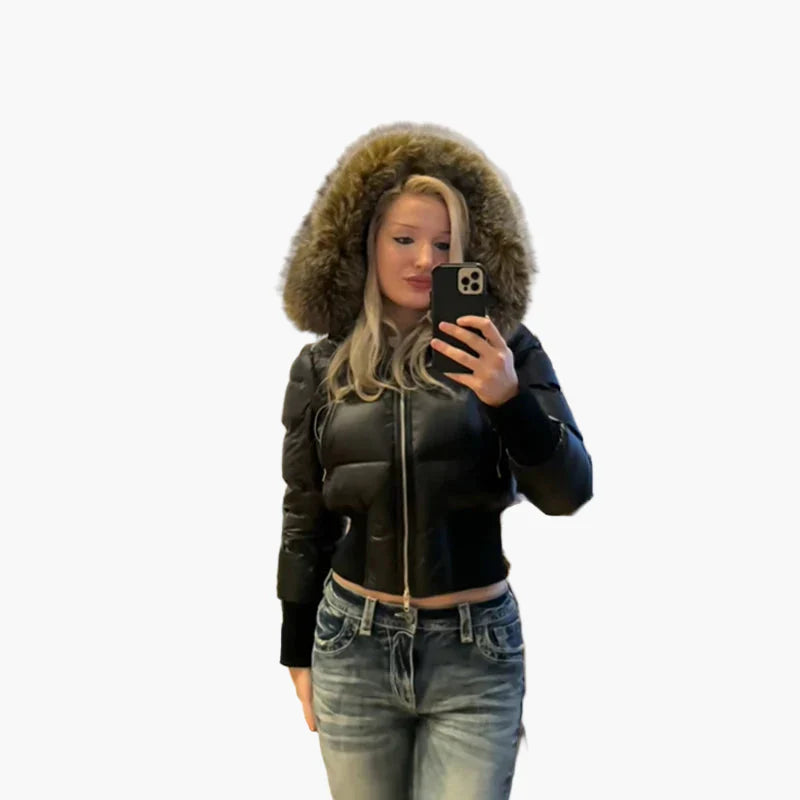 Lune London | Quilted winter jacket with hood - Elegant and warm coat for leisure and everyday use