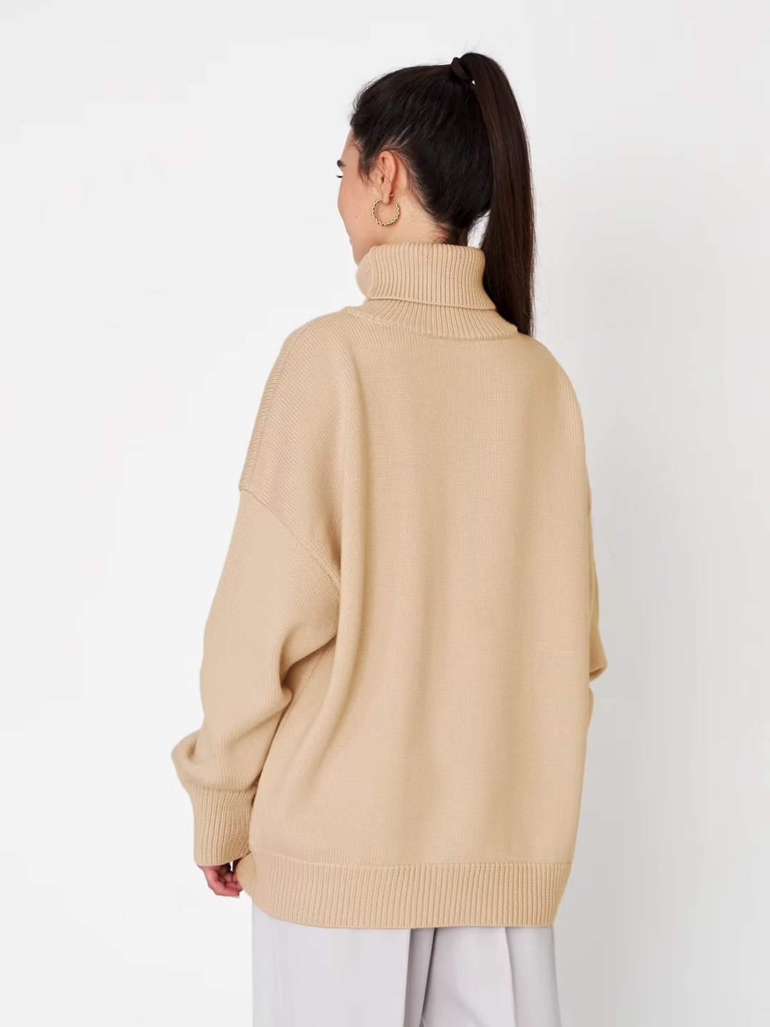 Lune London | Cozy Oversized Sweater with Turtleneck