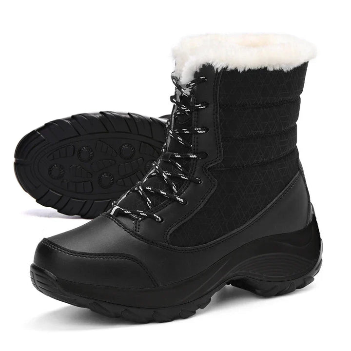 Lune London | Women's waterproof winter boots with platform and fur lining
