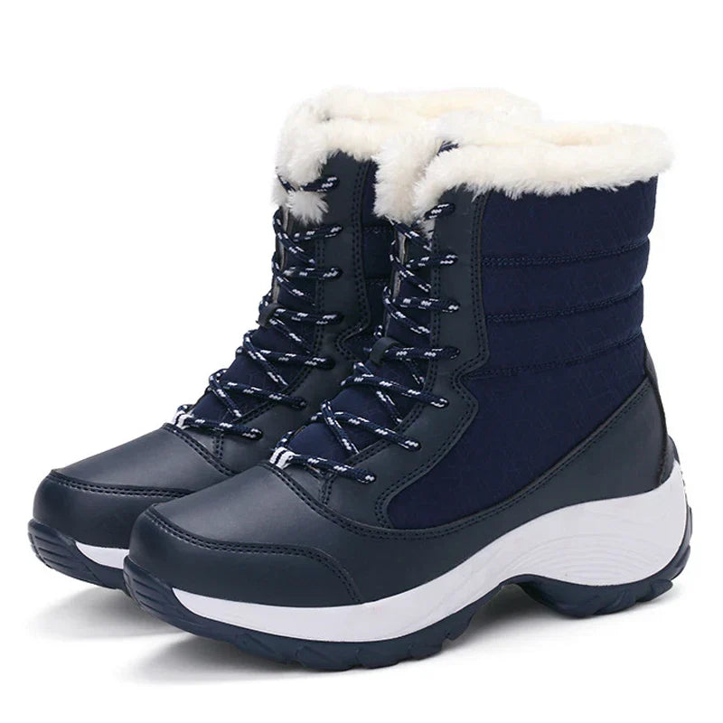 Lune London | Women's waterproof winter boots with platform and fur lining