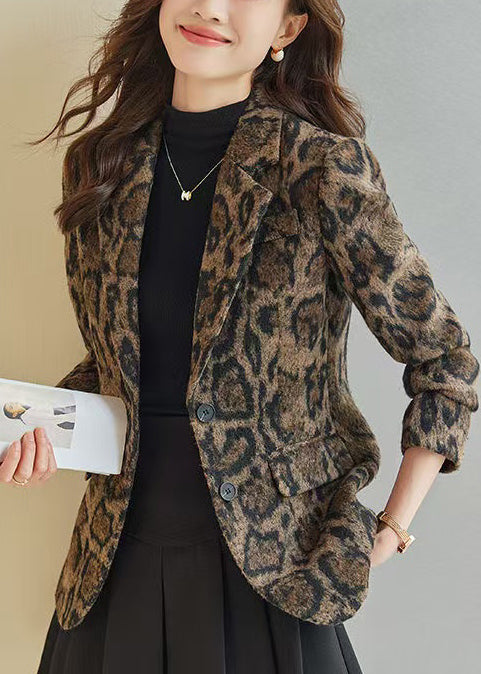 Lune London | Fit Café Leopard Print Wool Coats