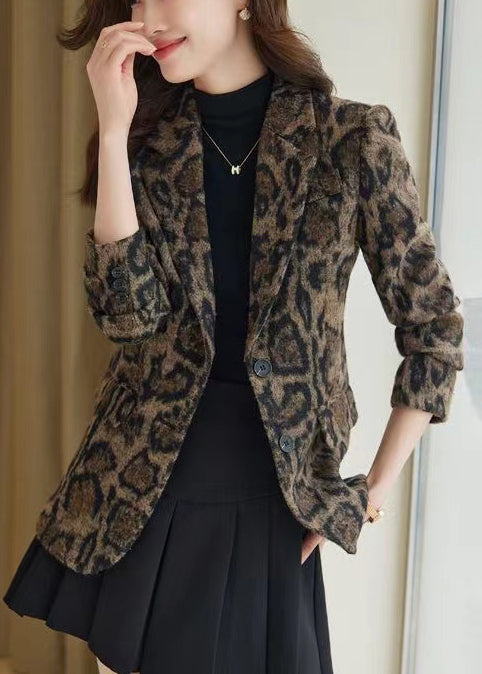 Lune London | Fit Café Leopard Print Wool Coats
