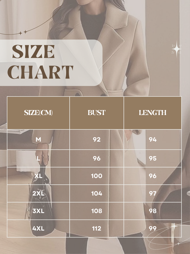 Lune London | Wool coat Women, Belt design - Long length