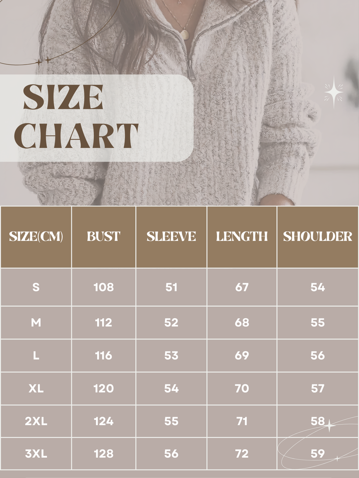 Lune London | Pullover with half zipper for women - Oversized design