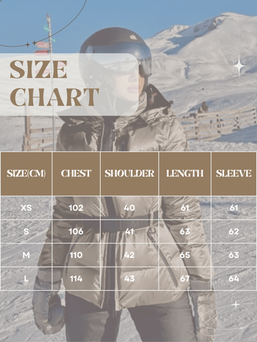 Lune London | Down jacket for women - With hood, belt - Winter