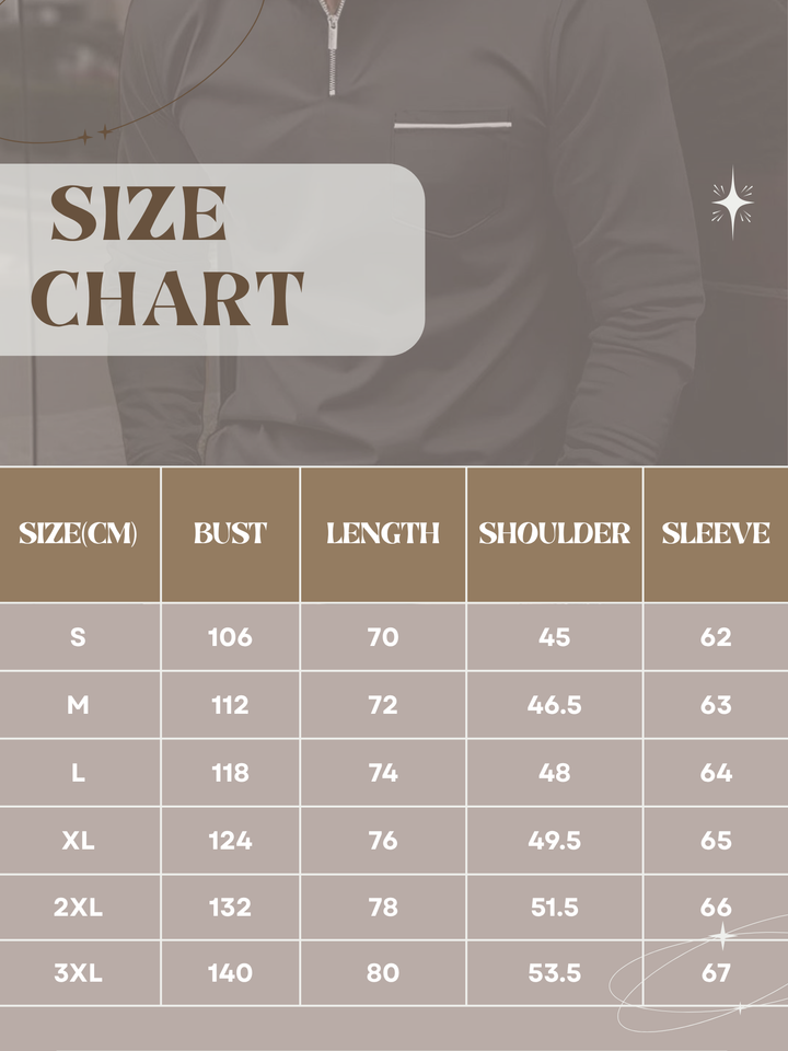 Lune London | Polo shirt for men, zipper - Breathable