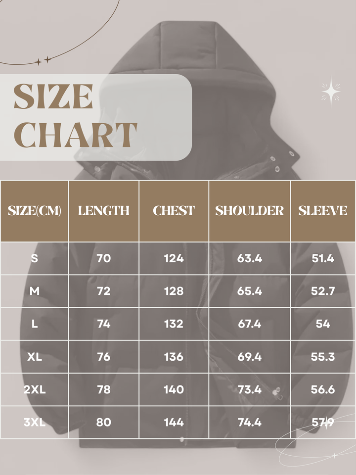 Lune London | Men's Down Jacket, Hood, Plus Size - Winter