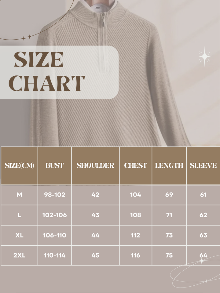 Lune London | Knit pullover for men - Ribbed structure, Light - Regular fit