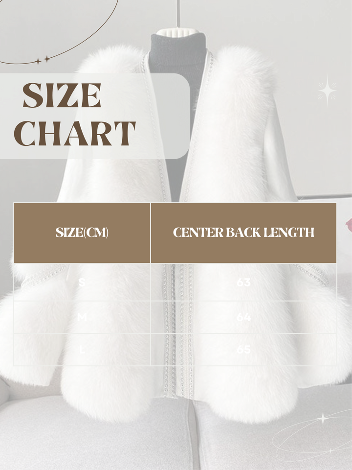 Lune London | Mink fur winter coat for women, V-neck - Winter