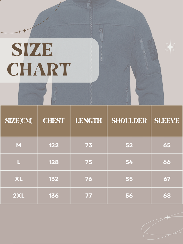 Lune London | Fleece jacket for men - Thermal, High collar - Regular fit