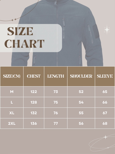 Lune London | Fleece jacket for men - Thermal, High collar - Regular fit