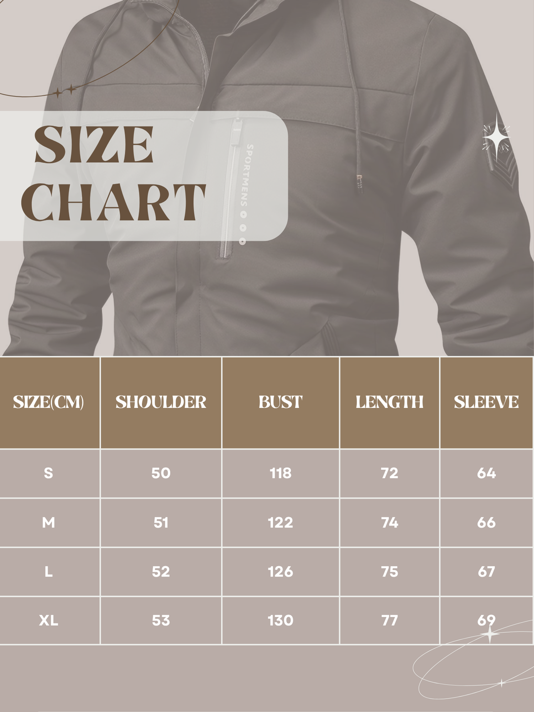 Lune London | Fleece jacket for men - with hood - regular fit - winter