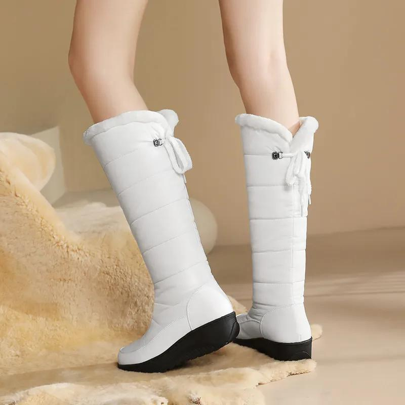 Lune London | Women's Knee-Length Winter Boots with Warm Fur Lining