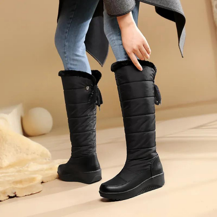 Lune London | Women's Knee-Length Winter Boots with Warm Fur Lining